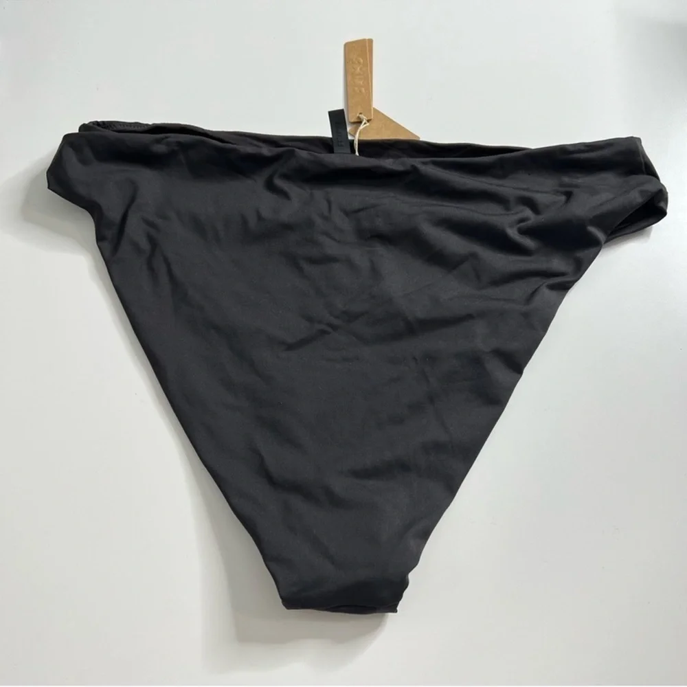 NWT SKIMS (B13) Swim Mid Waist Bottom Onyx S